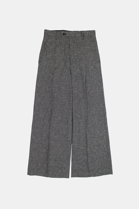 LINEN WIDE TROUSERS