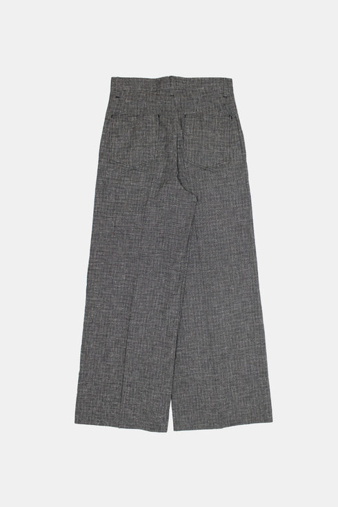 LINEN WIDE TROUSERS