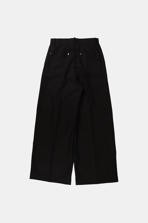 SINGLE-TUCKED WIDE TROUSERS